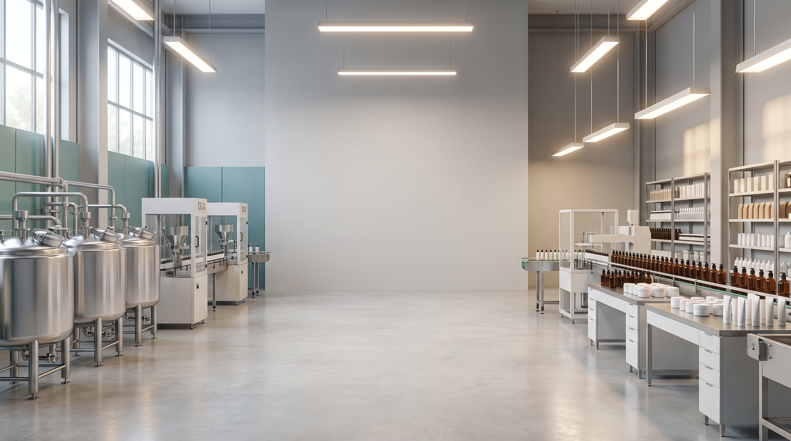 Cosmetics manufacturing facility